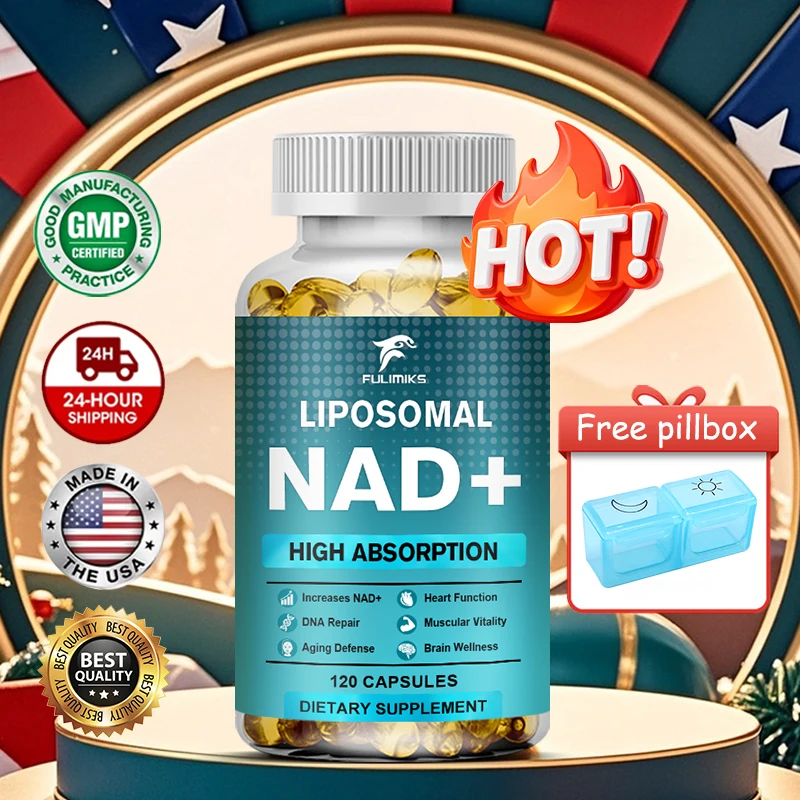 

Premium NAD+ Complex Capsules, Supports Energy and DNA Repair, Promote Heart & Brain Function Health, Stress Relief, Anti-aging