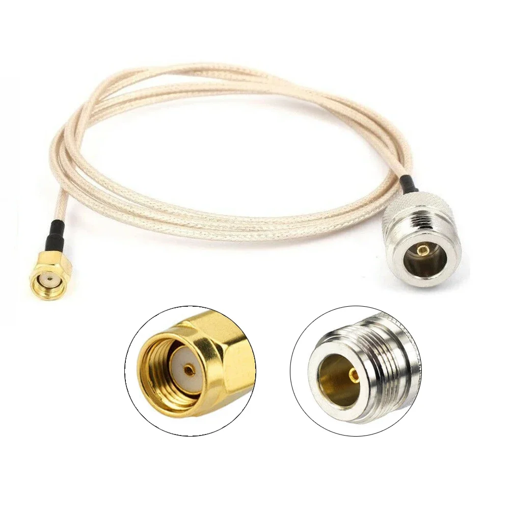 Gold Plated Antenna Cable Coaxial Cable 1m Adapter Antenna RG316 Cable Wire For Router For WLAN Antenna Conversion
