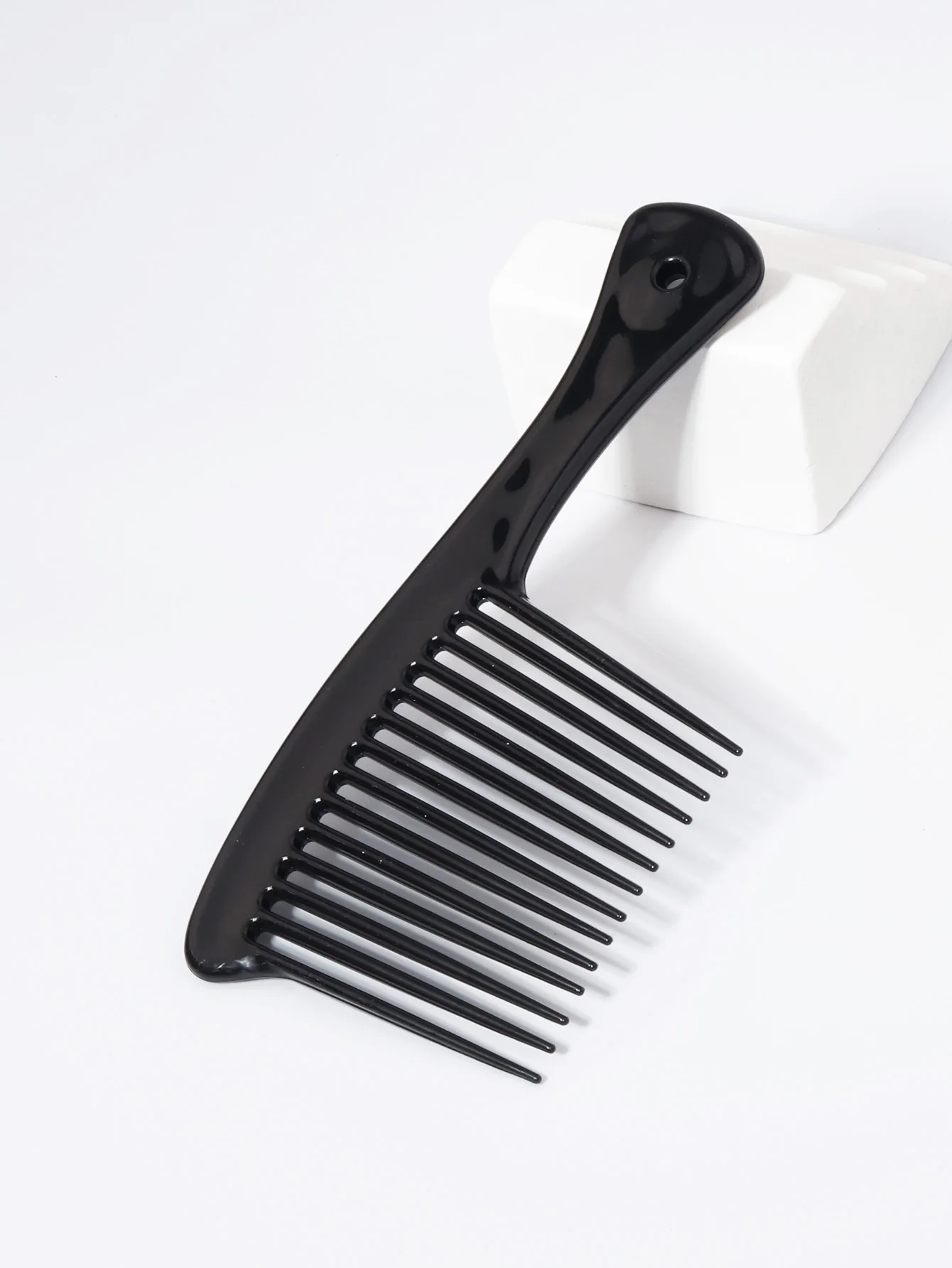 1 Stück breiter Zahnkamm, großer Rechenkamm, Friseur-Shampoo-Kamm, geeignet für verschiedene Haartypen, als Haaraccessoire. – Detail 2