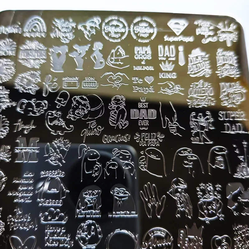 Kuchen Weihnachten Sonnenblume Nagel Stamping Platten Brief Spitze Geometrische Nagel Stempel Vorlagen Polnischen Druck Schablonen Maniküre Werkzeug