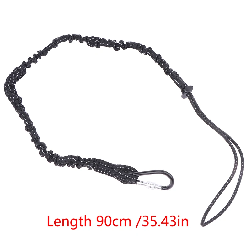 Safety Bungee Tether Tool Lanyard With Carabiner Hook Climbing Working Anti-Falling Safety Rope Aerial Work Climbing Accessories