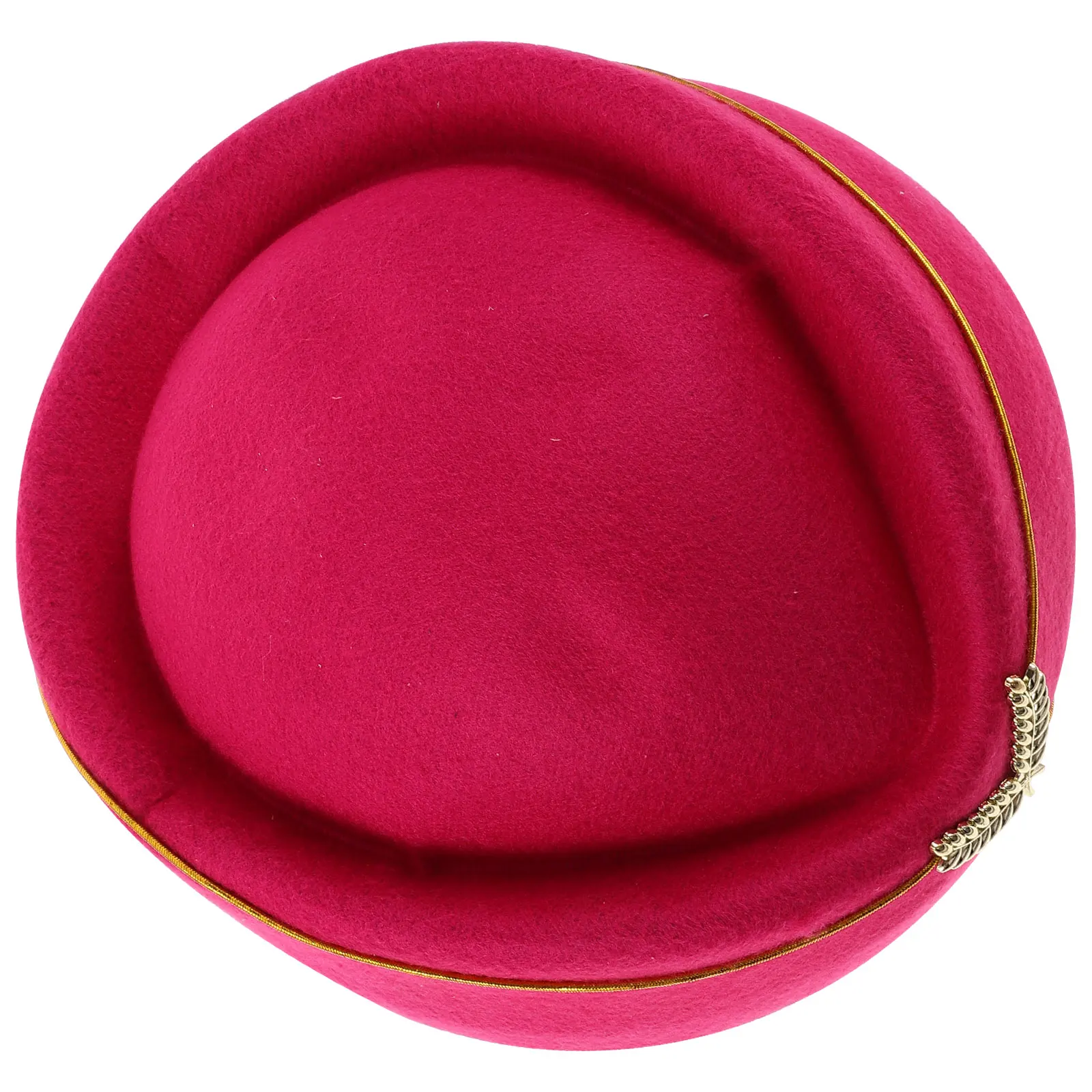 

Stewardess Hats Women Airline Pilot Hat Flight Attendant Costume Uniform Beret Lightweight Woolen Stewardess Hats For Women Felt