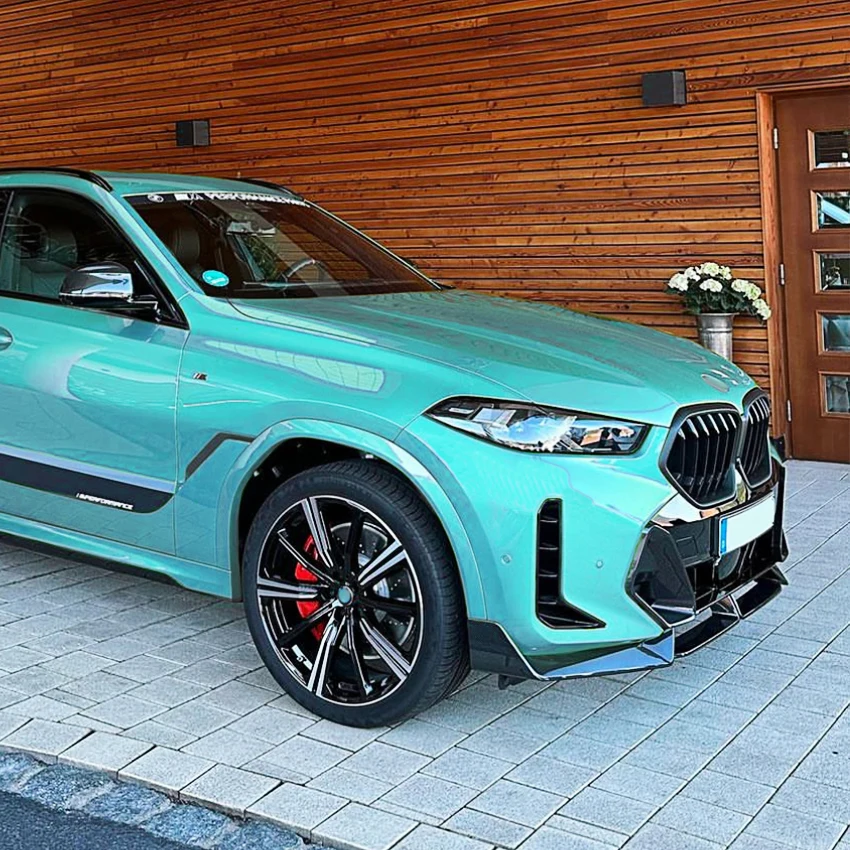Kép 5: Autó bejárati Festékpárna Ajak számára BMW X6 G06 LCI M Élegáns játékos 2023+ MP Diffuzőr splitters Spoiler Külső Átállítás autó accessor
