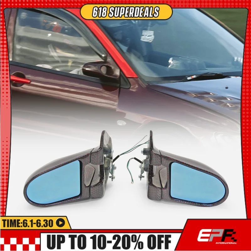 Para mitsubishi evo 7 8 9 ct9a aero espelho (veículo de direção à direita) kit exterior de corrida peça de desempenho do corpo do carro