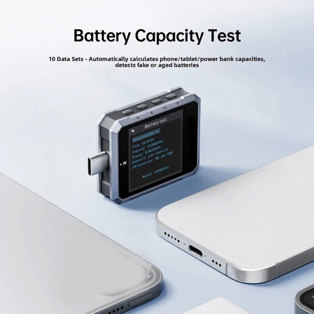 240W USB Power Meter Tester for PD 3.1 Fast Charging Evaluation Voltage for current Power Efficiency Tracking Tool