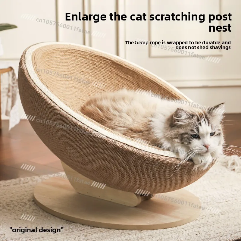

Cat Scratching Board Nest, Hemp Rope Is Wear-resistant and Not Easy To Chip Off, Plus Size.
