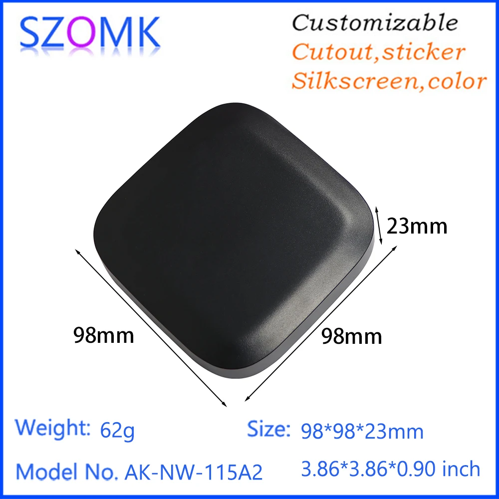 Abs Remote Router Home Plastic Shell Zigbee Gateway Enclosure Iot Smart Home Shell Plastic Enclosures 98*98*23mm Iot Enclosure