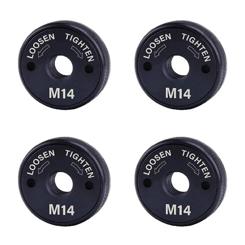 ABMI-4Pcs M14 Angle Grinder Locking Nut, Quick Change Clamping Plate Fastener For Fixing Cutting Discs Wheel Abrasive Disc,