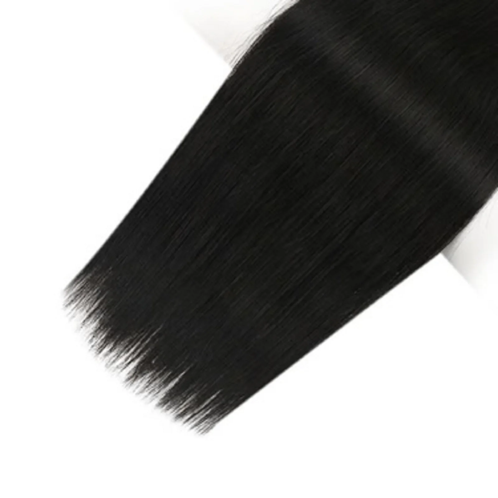 YoungSee Vrgin Genius Weft Extensions Natural Straight Brazilian Hair 100% Real Human Hair Dark Brown Color 14-24Inch