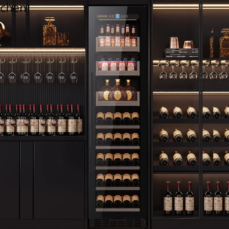 

wine cabinet constant temperature cabinet ice bar home living room office large capacity ultra-thin embedded refrigerator