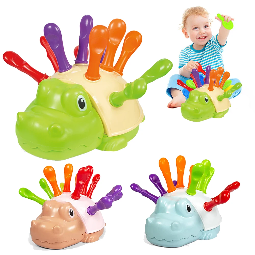 Toddler Montessori Fine Motor Toys Sensory Hedgehog Toys Baby Preschooler Educational Sensory Motor Skills Travel Toys Kids Gift