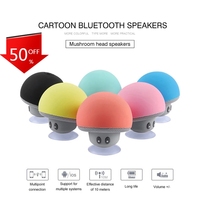 Mini Cute Cartoon Mushroom Wireless Bluetooth Speaker Outdoor Portable Stereo Waterproof Bluetooth Speaker for iPhone Xiaomi