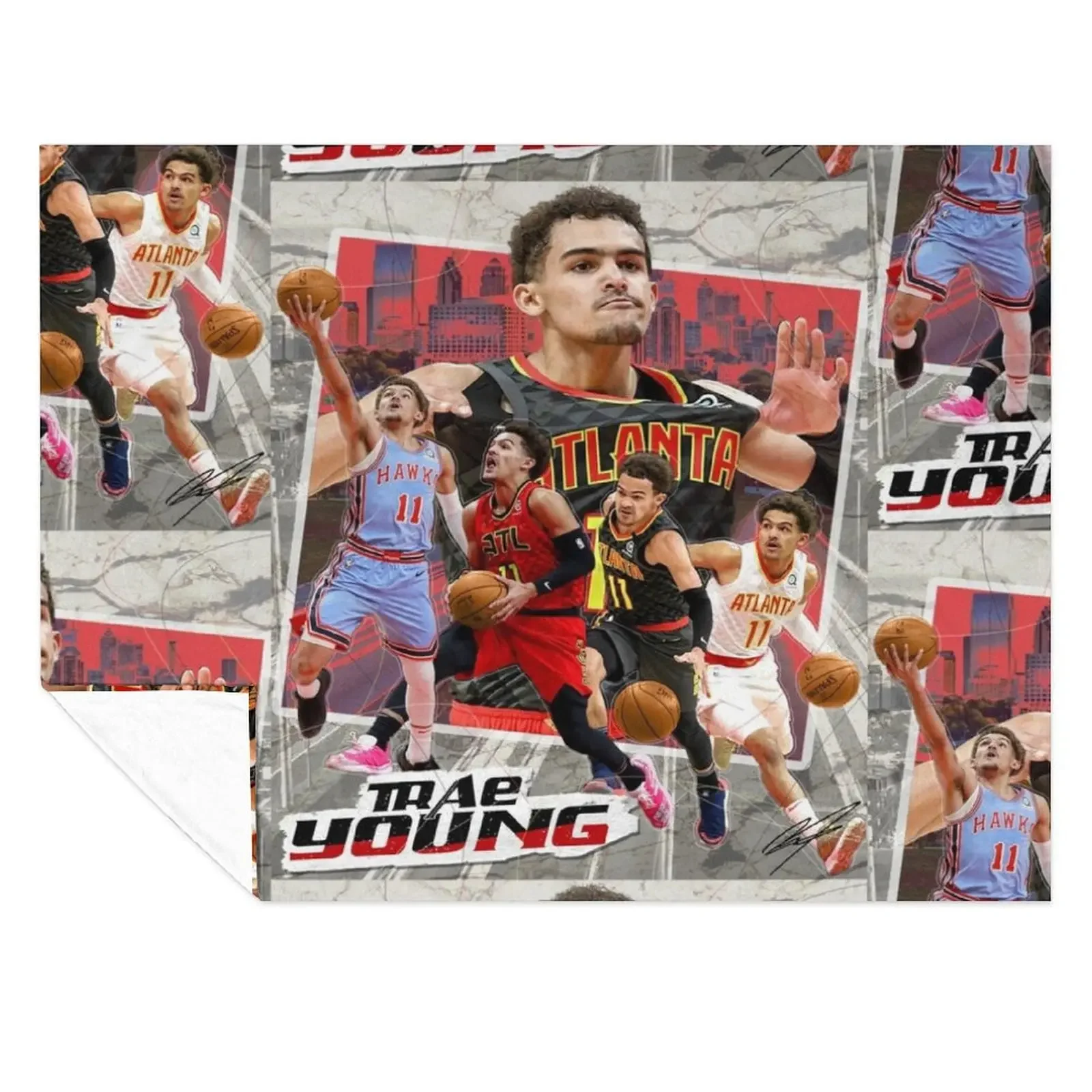 

Trae Young Throw Blanket Baby Soft Beds Polar Luxury Designer Blankets