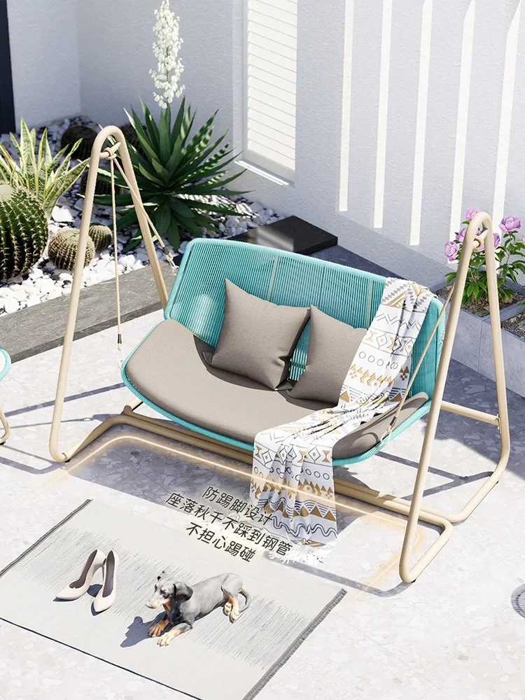 Outdoor courtyard hanging chair swinging double hammock garden hammock garden