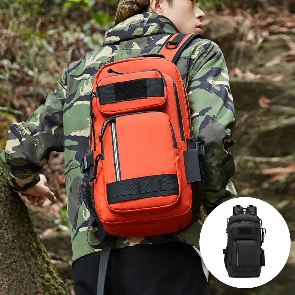 

Sports Fishing Lure Backpack, Durable And Rainproof Oxford Cloth, Multi-Purpose Fashionable Hiking And Mountaineering Bag,B447