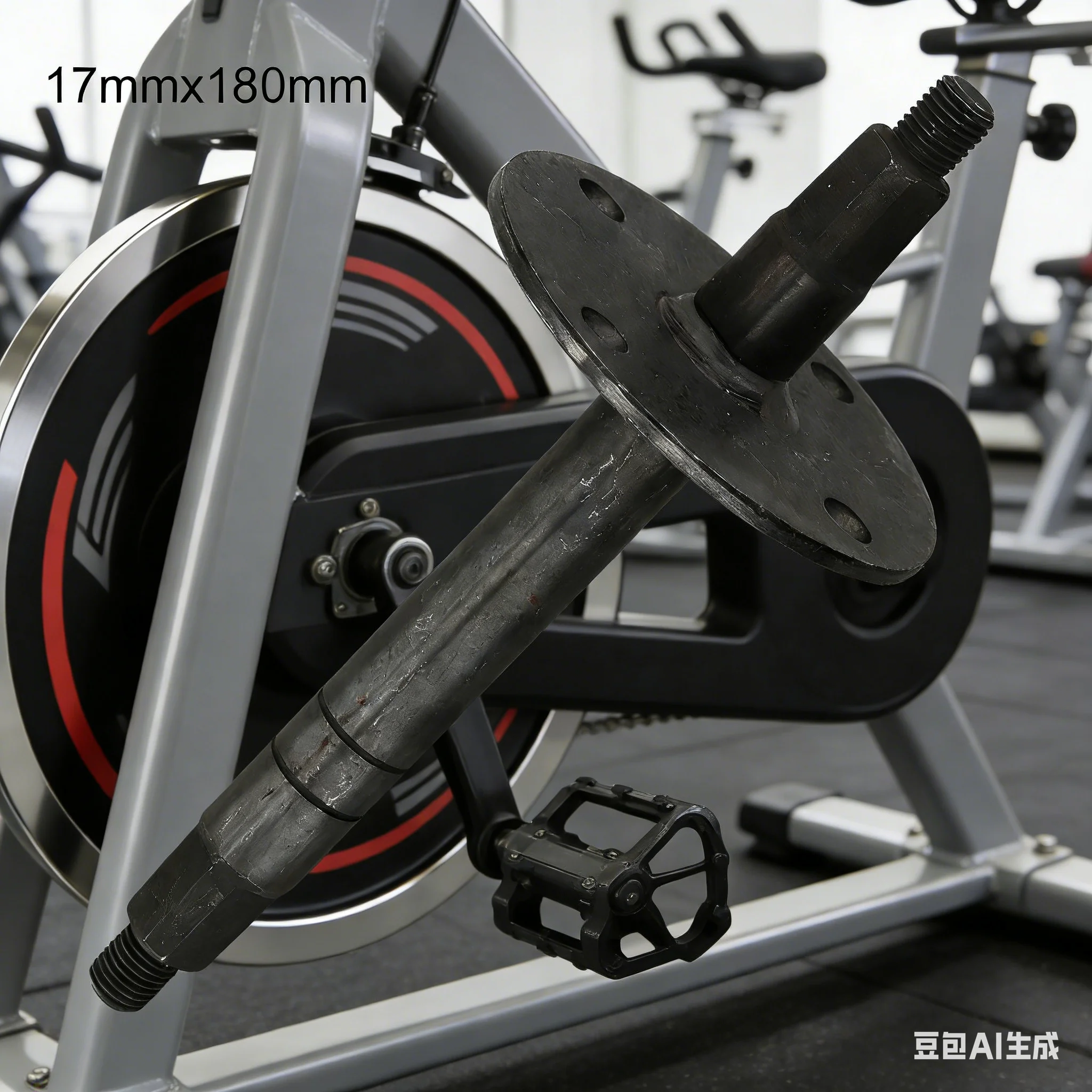 

Ось среднего колеса для фитнес-велосипеда 165/180x17/20 мм, металлический вал педали для динамического велосипеда, аксессуары для замены оси
