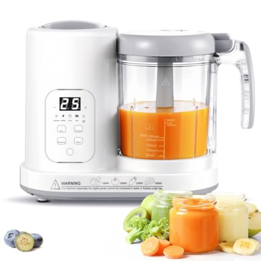 Baby Food Maker Pro Steamer Blender: 4 in 1 Auto Steam Blend and Puree Maker with Self-Clean for Healthy Baby and Toddler Meal