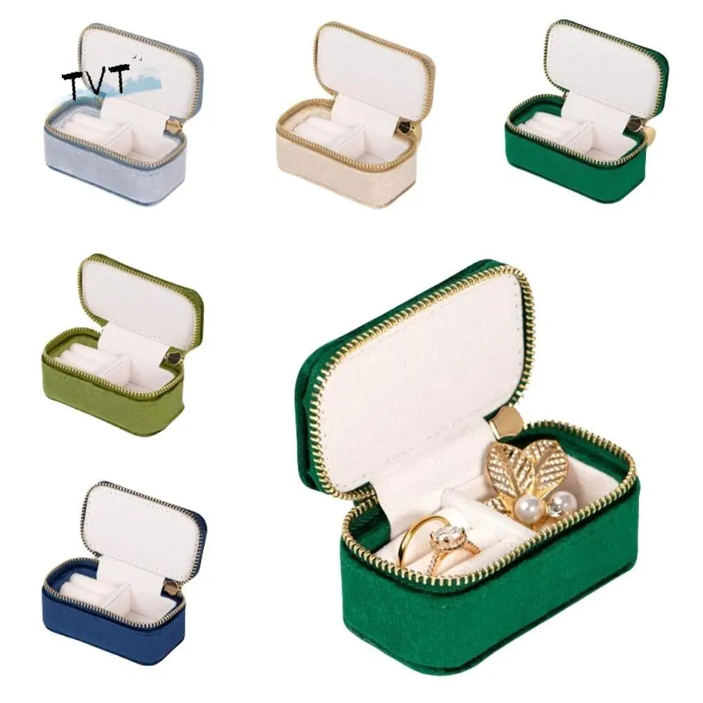 

Storage Case Engagement Ring Box Fashion Accessories Necklace Vintage Ring Case Ring Display Velvet Mini Velvet Jewelry Box