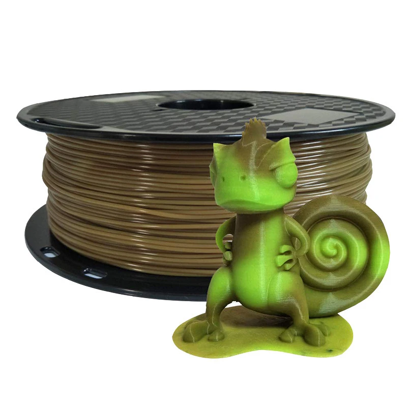 1KG Thermochromic PLA Filament 1.75mm, Heat Sensitive Temperature Color Changing 3D Printing Wire