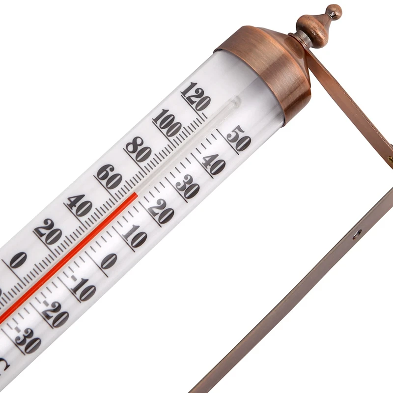 New 10 Inches Thermometer Premium Steel Thermometer Outdoor Thermometer Wireless Decorative