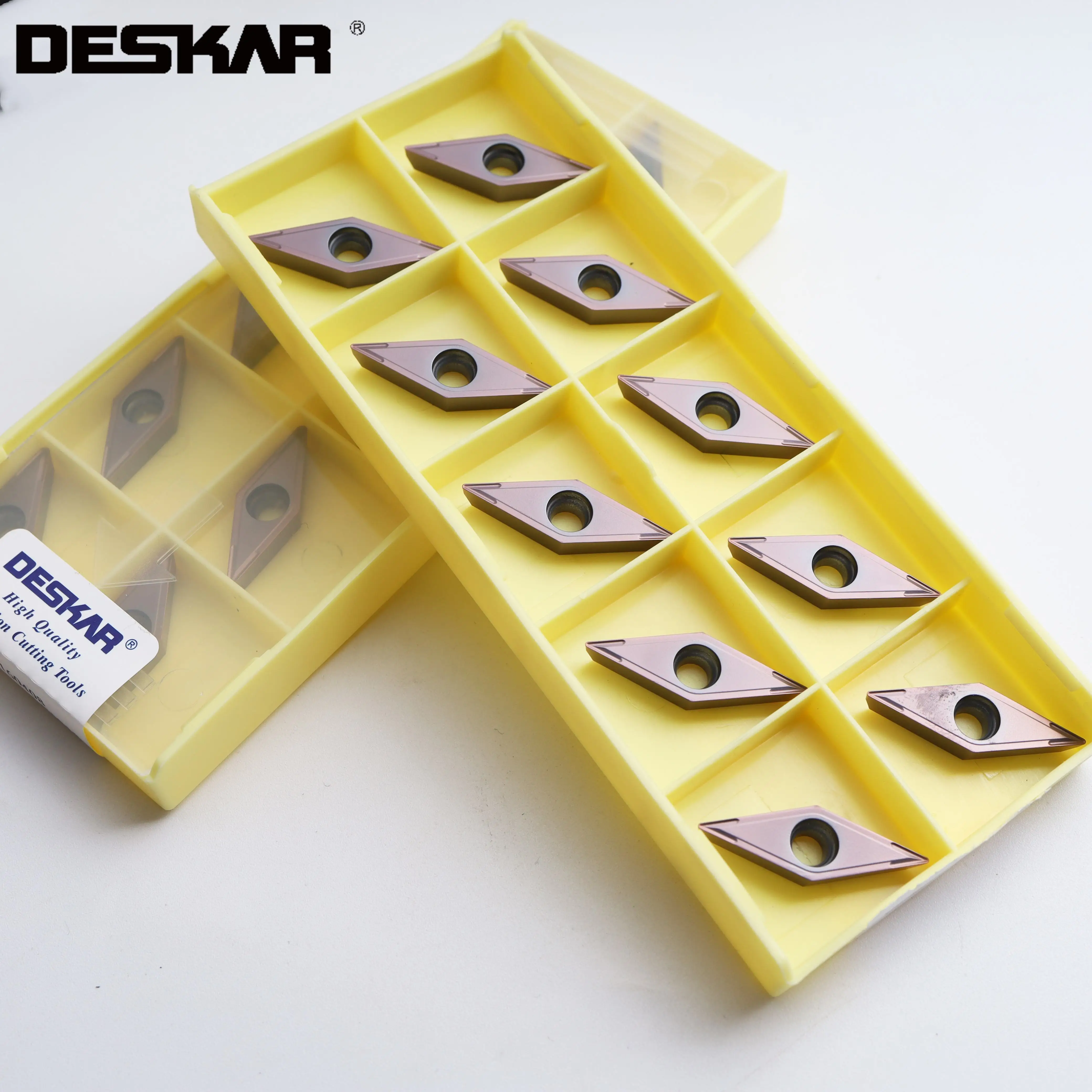 

10pcs Deskar Vcmt110304 Vcmt110308 Vcmt160404 Vcmt160408 Lf6018 Lf6118 Turning Tools Carbide Inserts Lathe Cutter Blades