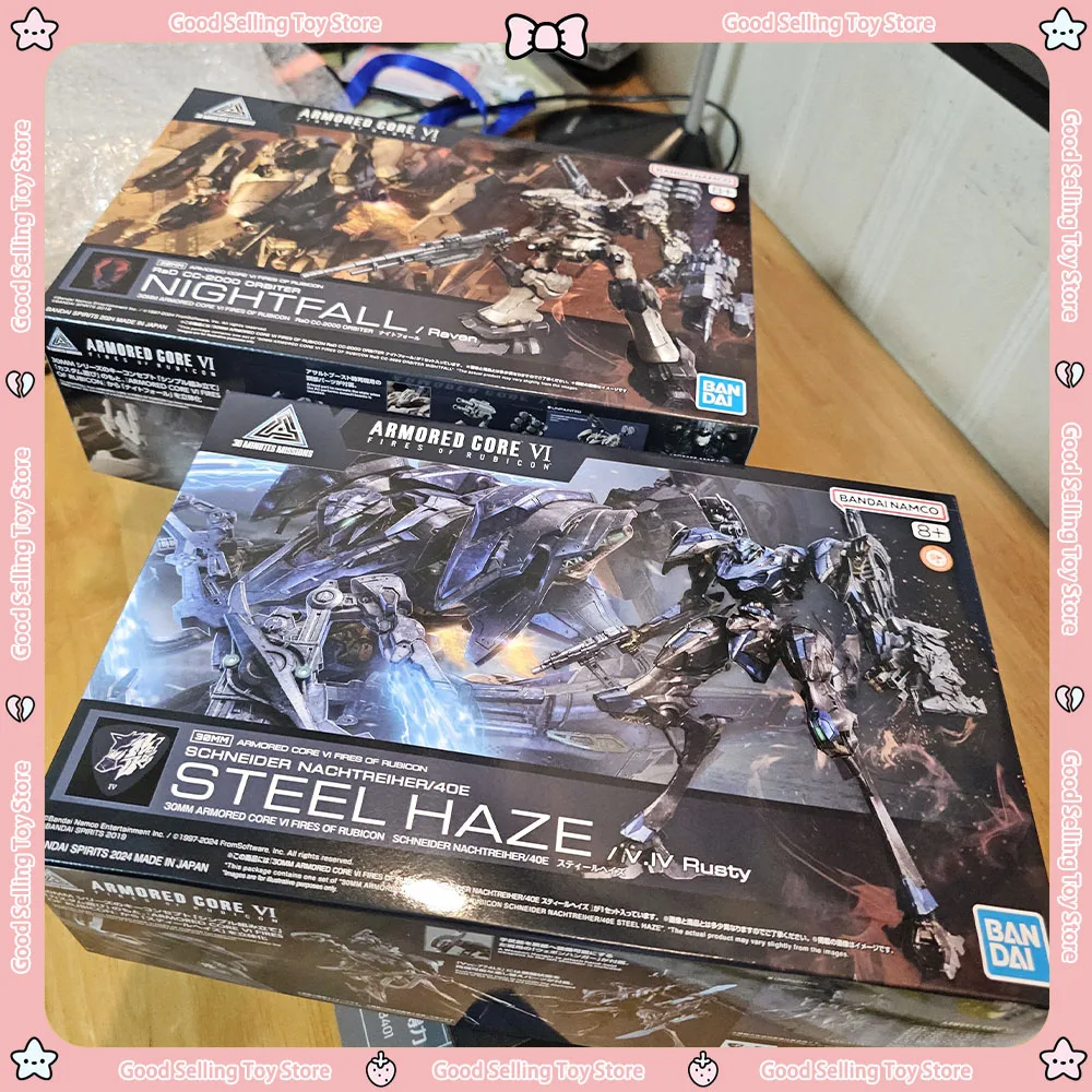 in Stock Bandai 30MM ARMORED CORE VI FIRES OF RUBICON Game STEEL HAZE V.IVRusty/NIGHTFALL Raven figure Assembly CollectibleModel