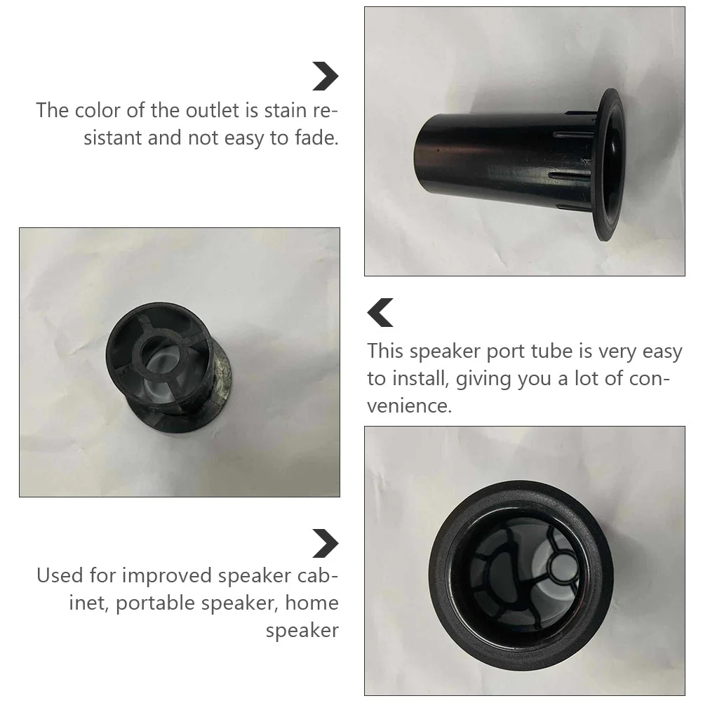 

20pcs Port Tube Plastic Replacement For Subwoofer Box Port Bass Reflex Tube Stain Resistant Speaker Air Outlet High Sound