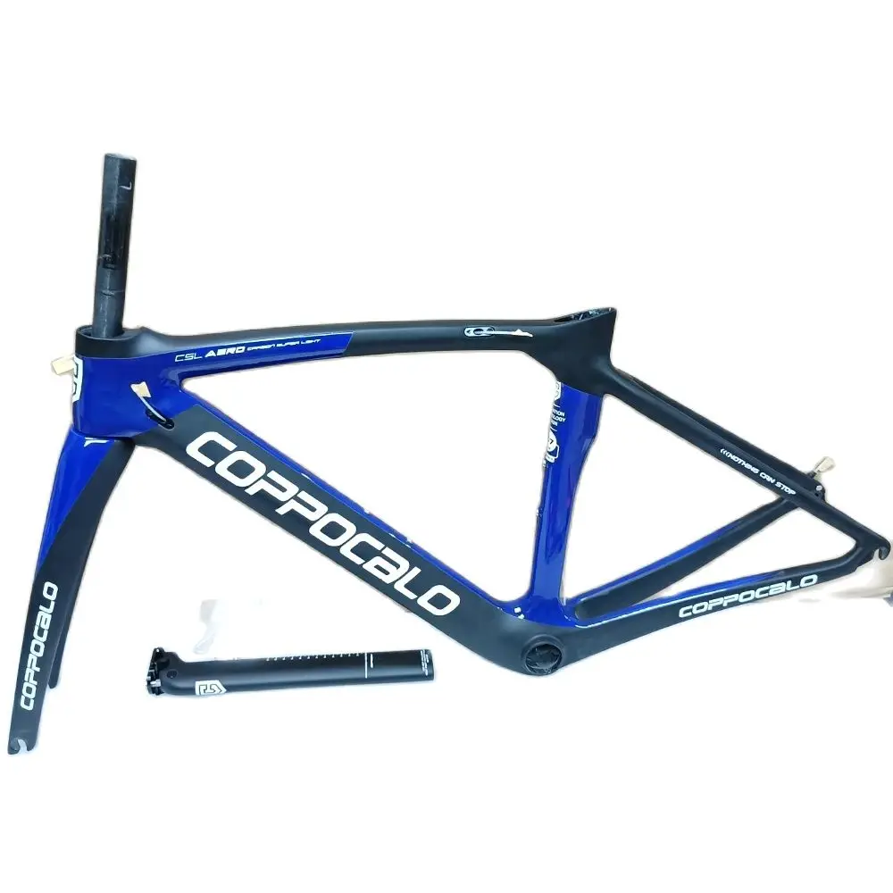 Carbon Road Bike Rim Brake Frame, Black, Blue, Size 47, 50cm, 53cm, 55cm, 57cm