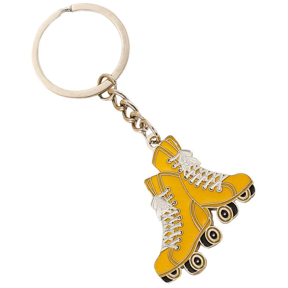 

Creative Roller Skates Keychain Girls Model Metal Small Gift 1pcs Rings Figures Skating Gifts Sports Chains Buckles Pendants