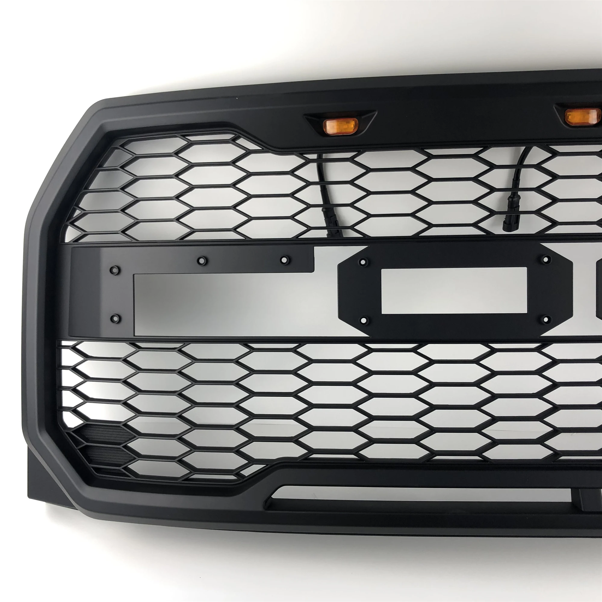 Good Quality ABS Front Middle Grill Racing Grills With LED Lights Fit For Ford F150 2015-2017