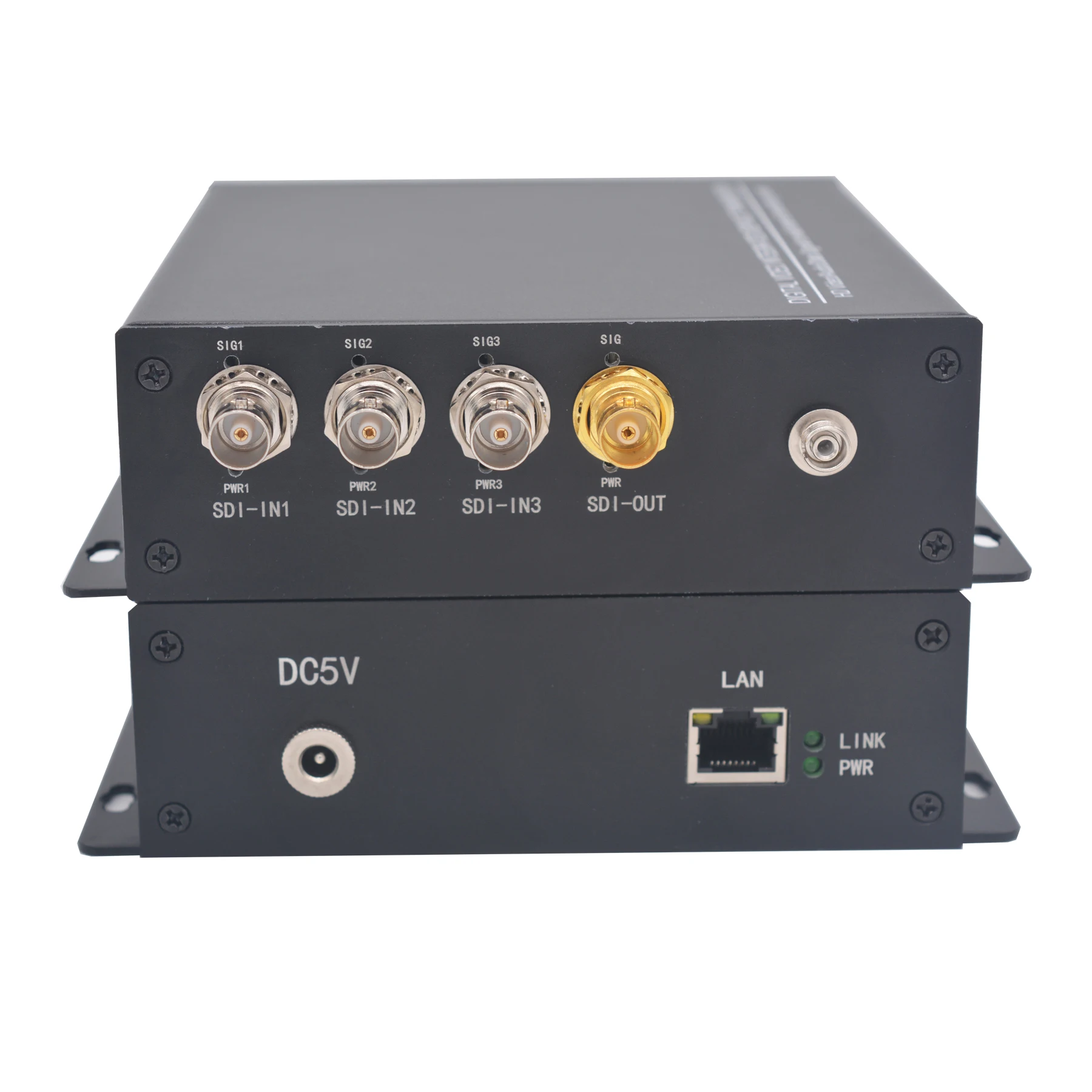 

HD SDI Network Extender over Fiber Optic, Bidi 4 HD SDI Fiber Converters FC, Uncompressed Broadcast Professional Quality A pair