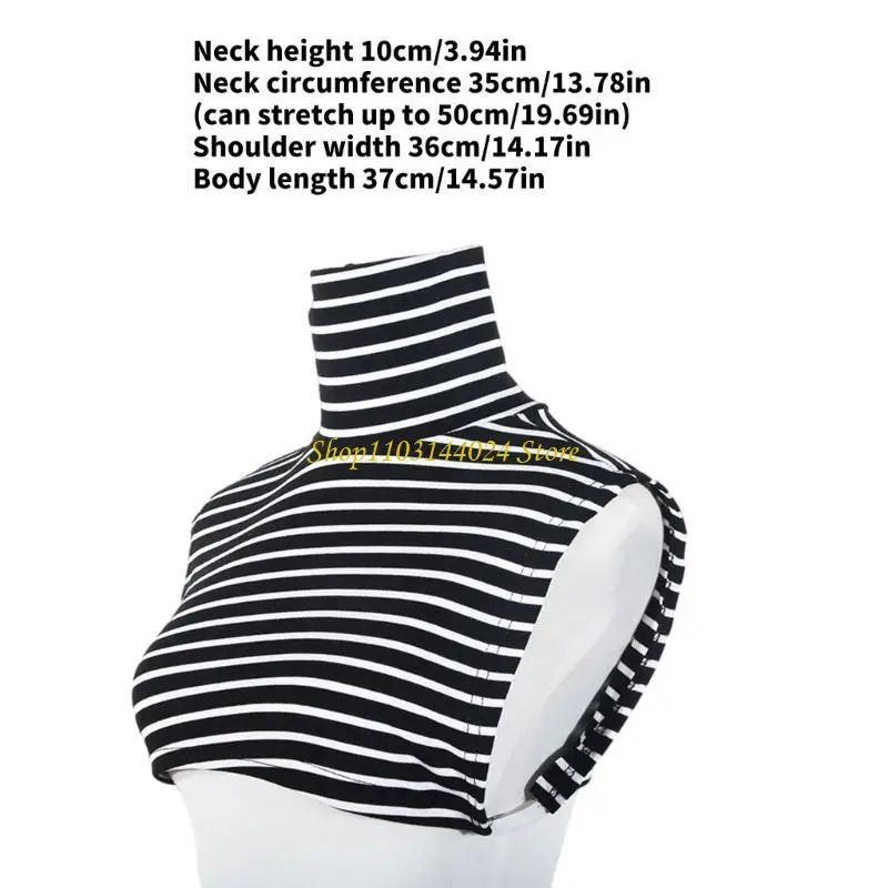 N5KE искусственный воротник-водолазка, полутоп, блузка с воротником, теплый съемный воротник-вставка для женщин и мужчин,