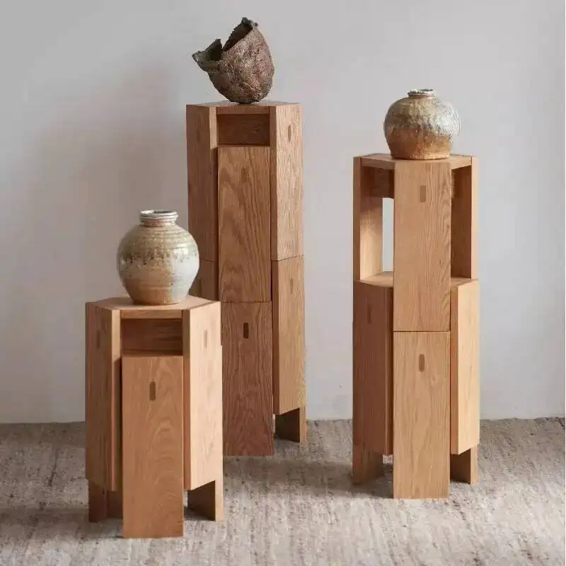 Stool Stackable Dining Nordic Solid Wood Side Seat Shoe Bench Makeup Step Ottoman Storage Bench Furniture Vanity Chair