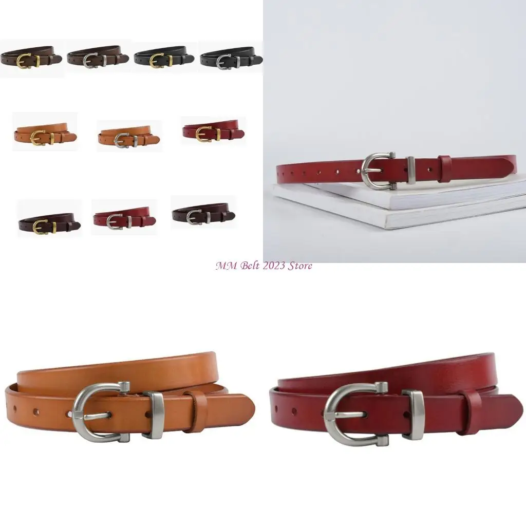49ME Women's Belt Simple Retro Waist Belt for Jeans Casual Pants Clothing Decoration