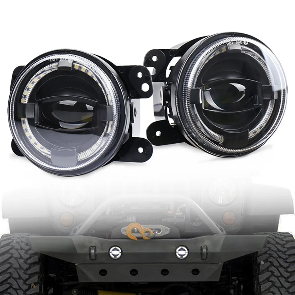 

2PCS Wrangler LED fog lights off-road 4-inch modified 30W special fog lights off-road auxiliary lighting lights