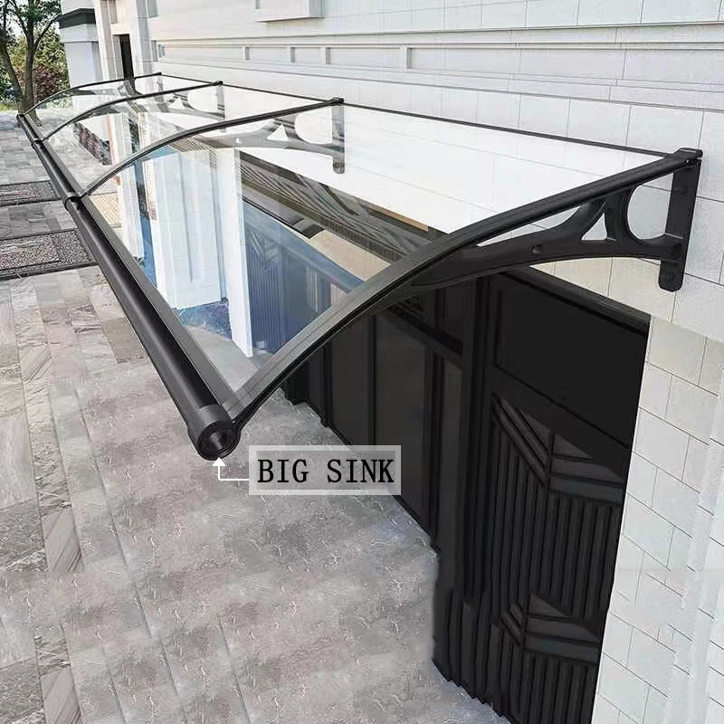 

Outdoor DIY sink transparent polycarbonate awning window awning