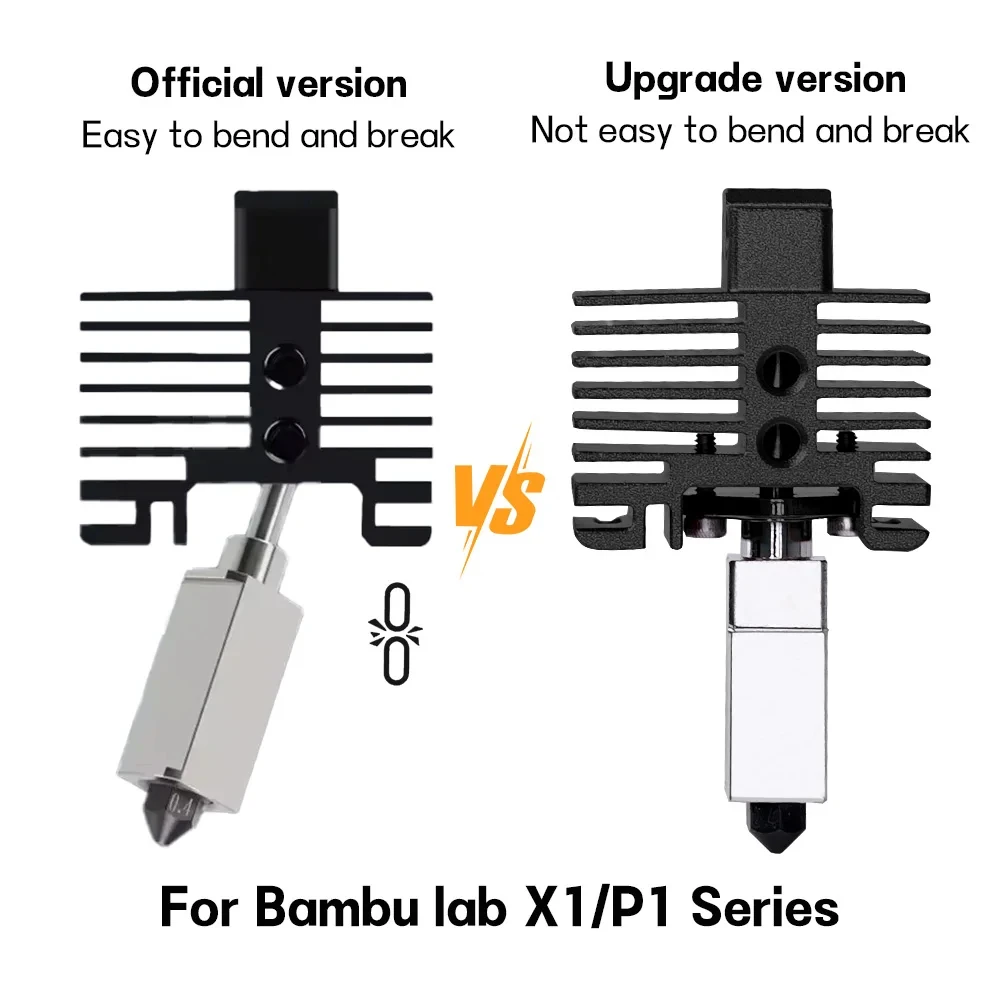 Ulepszenie Hotendu Bambu Lab TZ 2.0, wzmocniona dysza, bi-metaliczny, pasuje do Bambulabs X1 X1C P1P P1S, termistor P1P — zdjęcie produktu 4