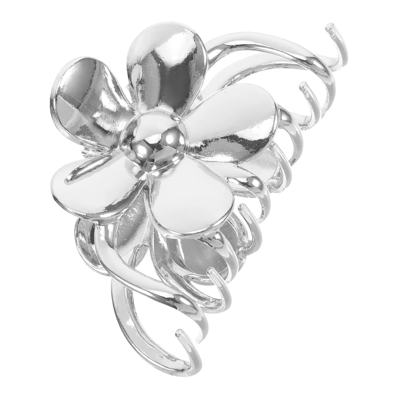 

Flower Hair Clip for Women Large Metal Claw Clip Boho Vintage Styling Accessory Elegant Floral Hairpin for Updo Short Hair