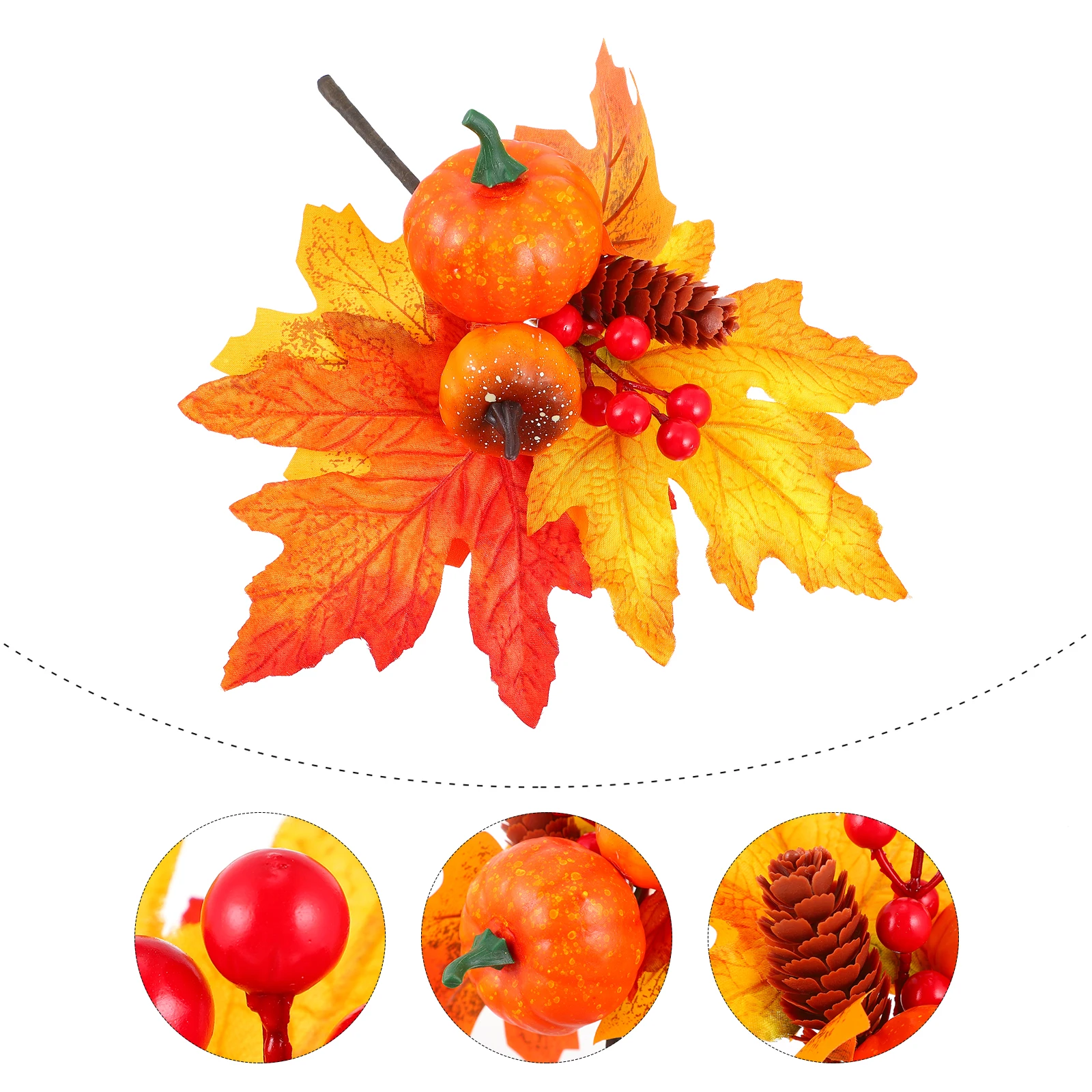 

2pcs Pumpkin Halloween Pumpkin Plug-In Decoration Fall Harvest Garden Stakes Reusable Halloween Holiday Props