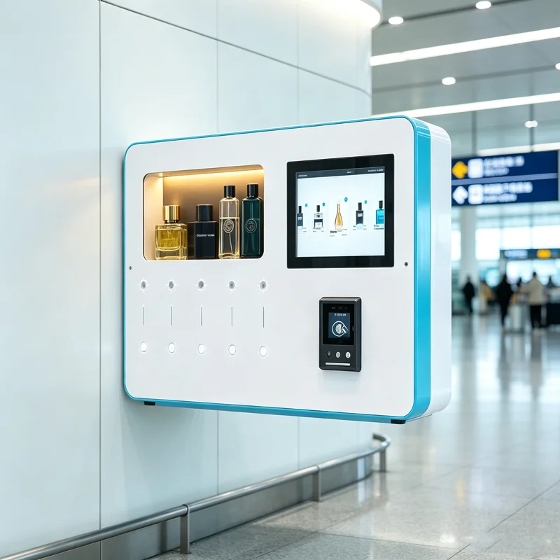 Perfume Vending Machine Five Tanks Coin Token Payment for Fragrance Perfume Dispenser Vending Machine Self Service Customized