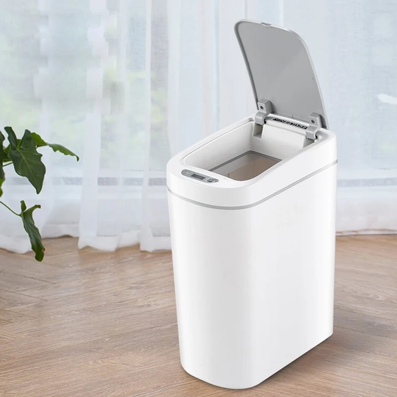 

7L Home Smart Trash Can Adjustable Sensing Distance Automatic Adsorption Garbage Bag Kitchen Bathroom Bedroom Special Trash Can