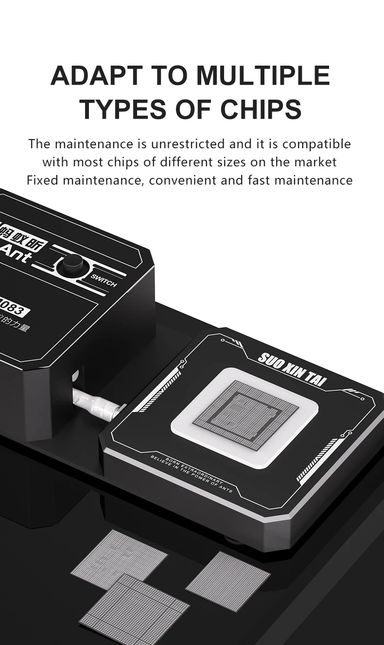 

MaAnt M083 Chip Repair Fixed Suction Platform ‌Strong Adsorption & Easy Maintenance‌ Compact Design for Multiple Chip Types To