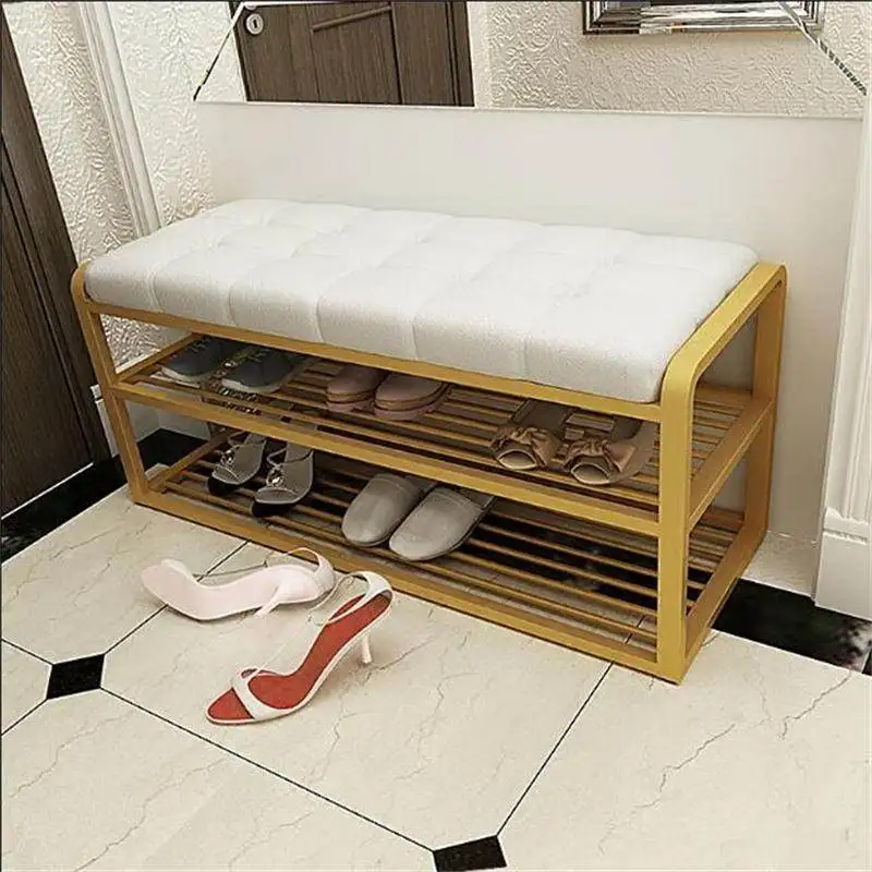 Home door shoe stool clothing store sofa stool light luxury bench bedroom bedside stool