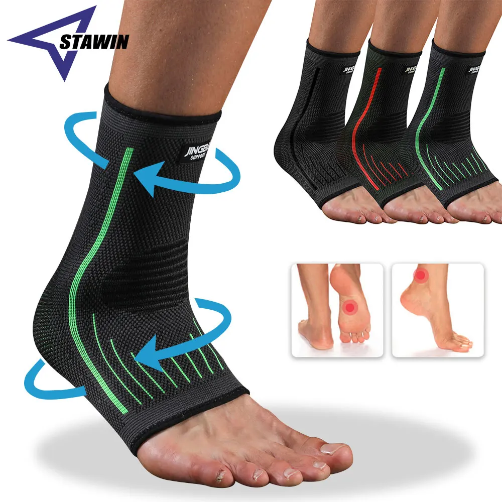 1 Pcs Foot & Ankle Brace for Sprained Ankle Compression Sleeve - Tendonitis Arthritis Ankle Brace Sports Running, Torn Ligaments