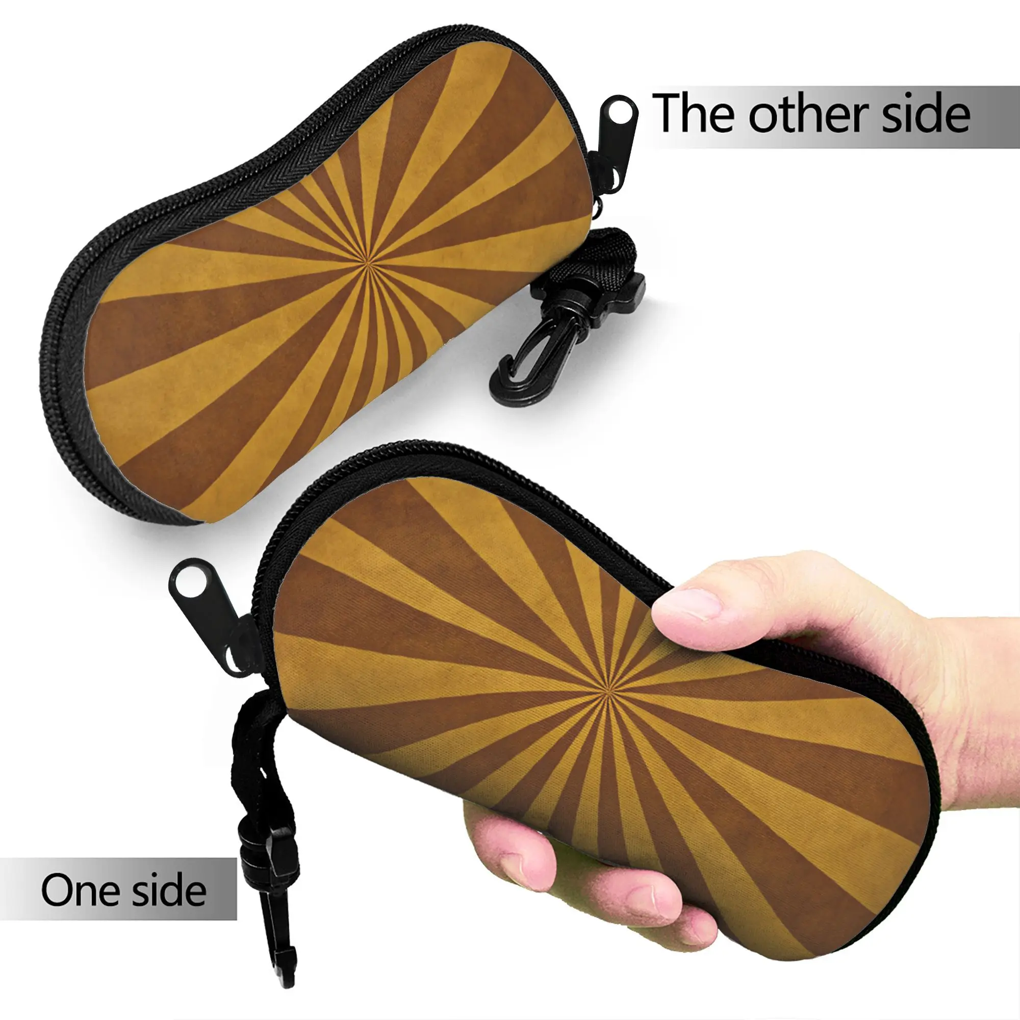 Abstract Swirl Disorder Glasses Case  Convenient Sunglasses Pouch For Male Female Classic Eyewear Storage  Eyeglass Protector