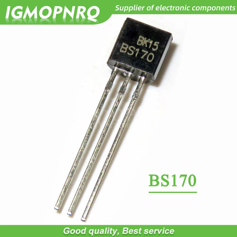 20pcs BS170 MOSFET N-Channel 60V 50mA TO-92 0.5A / 600V FET New Original