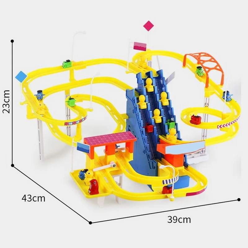 Игрушка-трек для подъема по лестнице для мальчиков и девочек, детские Мультяшные животные, утки, свинки, электронные музыкальные игрушки, детские