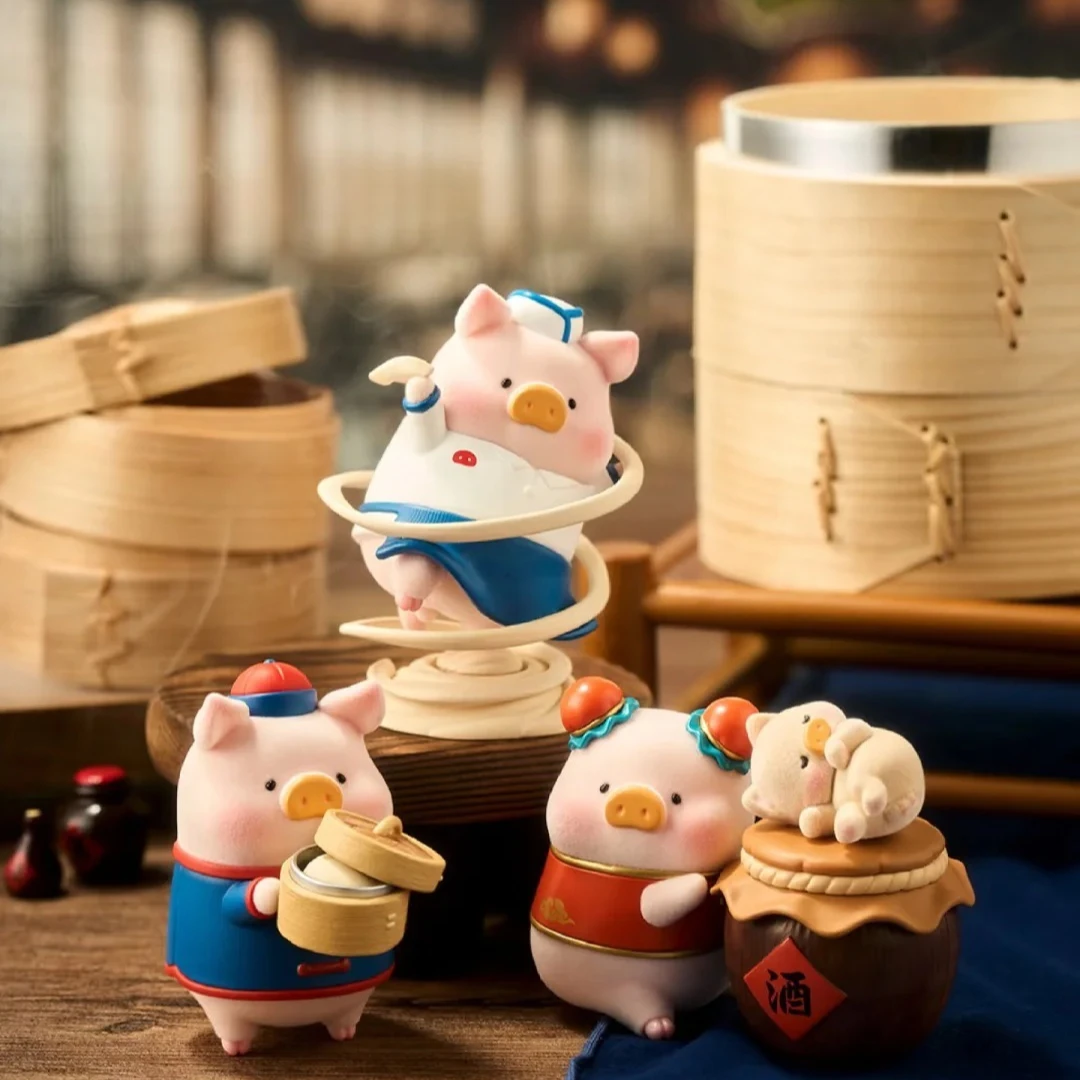 

Lulu The Piggy LuLu's Table Series слепая коробка поросенка аниме кукла Mystery Box Lulu фигурка настольный декор Коллекционная модель