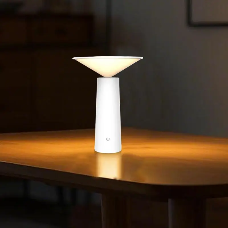 Wireless Table Lighting Adjustable Nightlight Movable USB Charging 3 Color Temperatures Intelligent Ambient Decorative Lighting