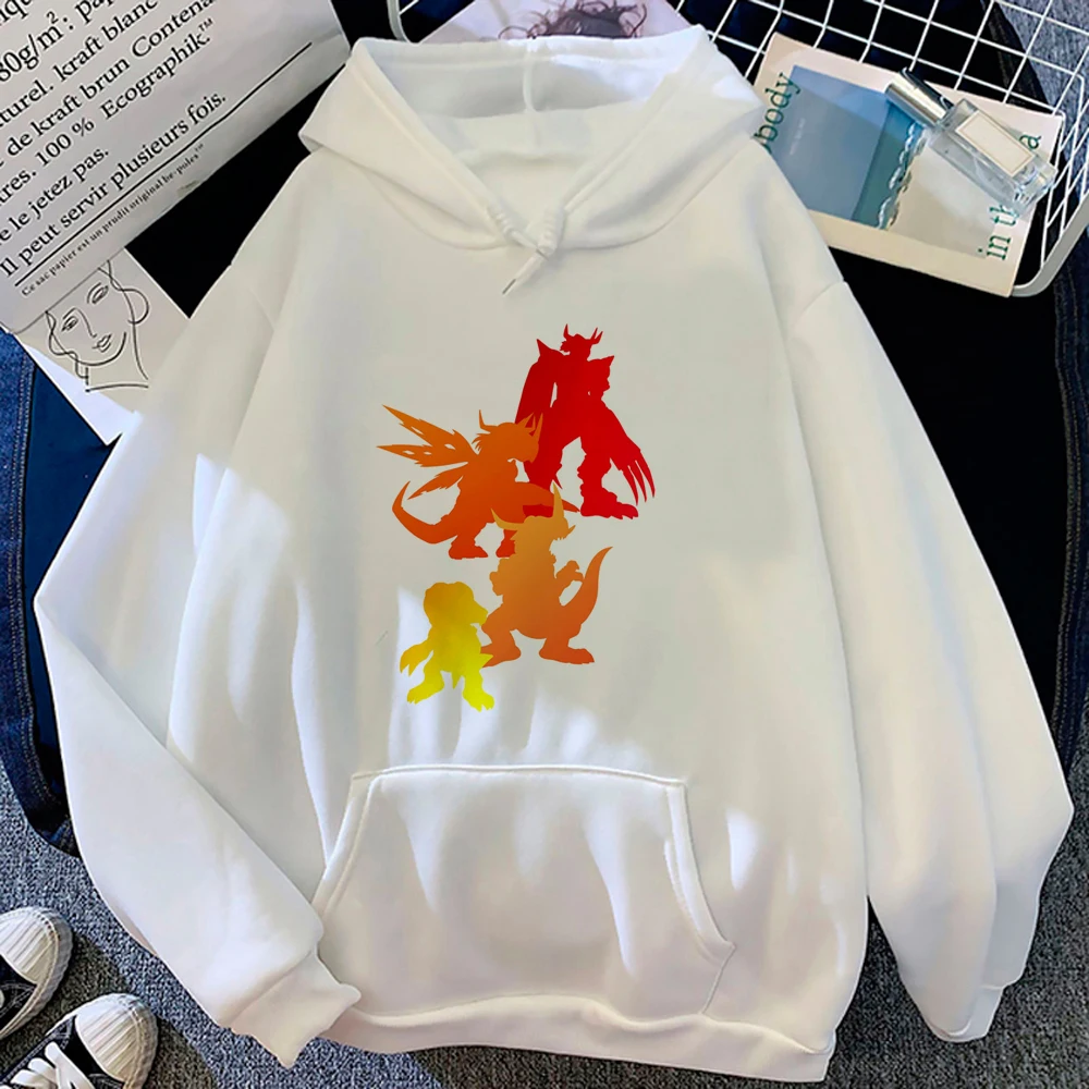 

Digimon hoodies women harajuku y2k aesthetic sweater pulls women Fleece Hooded Shirt